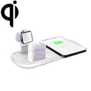 OJD-55 3 in 1 15W Multi-function Fast Charging Wireless Charger for iPhones & iWatches & AirPods (White)
