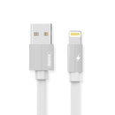REMAX RC-094i 2m 2.4A USB to 8 Pin Aluminum Alloy Braid Fast Charging Data Cable (White)