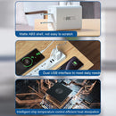 WK WP-U56 2 in 1 2A Dual USB Travel Charger + USB to Micro USB Data Cable Set, US Plug(White)