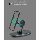 V9 3 in 1 Retractable Folding Multi-function Magnetic Wireless Charging Base for Phones & Apple Watch Series & AirPods(Black)