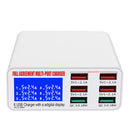 WLX-896+ 6 In 1 Multi-function Smart Digital Display USB Charger(UK Plug)