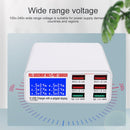 WLX-896+ 6 In 1 Multi-function Smart Digital Display USB Charger(UK Plug)