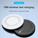 964 15W Round Shape Wireless Fast Charging(Black)