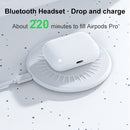 964 15W Round Shape Wireless Fast Charging(Black)