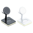 991 3 in 1 15W Electromagnetic Induction Wireless Fast Charging with 360 Degree Rotating Holder(Black)