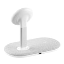 MOMAX UD20 Q.MAG DUAL 15W Magnetic Dual Wireless Fast Charging Charger for iPhone 12 Series (Light Grey)