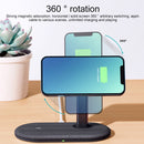 MOMAX UD20 Q.MAG DUAL 15W Magnetic Dual Wireless Fast Charging Charger for iPhone 12 Series (Light Grey)