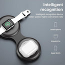 WS40 15W 3 in 1 Multifunctional Folding Wireless Fast Charger with Magsafe Function (White)