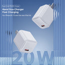 ROCK T69 PD 20W Mini Travel Charger Power Adapter, CN Plug(White)