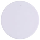 10W QI Plaid Pattern Round Plastic Wireless Charger (White)