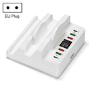 F6 Multifunctional Dual Wireless Charger with Phone Holder & Current Display, EU Plug