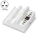 F6 Multifunctional Dual Wireless Charger with Phone Holder & Current Display, UK Plug