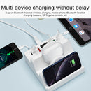 F6 Multifunctional Dual Wireless Charger with Phone Holder & Current Display, UK Plug