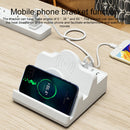F6 Multifunctional Dual Wireless Charger with Phone Holder & Current Display, AU Plug
