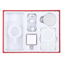 5 in 1 Data Cable + Travel Charger + Wired / Wireless MagSafe Magnetic Wireless Charger + MagSafe Magnetic Phone Case Digital Gift Box Set for iPhone 13, US Plug(Red)