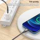 ADC-009 USB-C / Type-C to 8 Pin Zinc Alloy Hose Fast Charging Data Cable, Cable Length: 1m (Silver)
