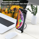 XBX-01 3 in 1 8 Pin + USB-C / Type-C + Micro USB Port Magnetic Charging Base(Black)