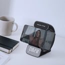 WD-200 10W 3 In 1 Multi-function Wireless Charger with Bluetooth Speaker Alarm Clock