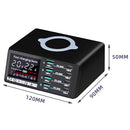 X9D 110W Multi-ports Smart Charger Station + Wireless Charger AC100-240V, US Plug (Black)