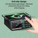 X9D 110W Multi-ports Smart Charger Station + Wireless Charger AC100-240V, US Plug (Black)