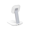 MOMAX Q.Mag Pro 2 Magnetic 2 in 1 Wireless Desktop Charger (White)