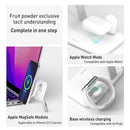 MOMAX UD26W Q.Mag Pro 3 Magnetic 3 in 1 Wireless Desktop Charger(White)