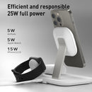MOMAX UD26W Q.Mag Pro 3 Magnetic 3 in 1 Wireless Desktop Charger(White)
