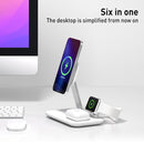 MOMAX UD26W Q.Mag Pro 3 Magnetic 3 in 1 Wireless Desktop Charger(White)