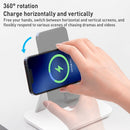 MOMAX UD26W Q.Mag Pro 3 Magnetic 3 in 1 Wireless Desktop Charger(White)