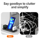 A32 3 in 1 Quick Wireless Charger for iPhone, iWatch, AirPods(White)