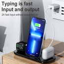 A32 3 in 1 Quick Wireless Charger for iPhone, iWatch, AirPods(White)