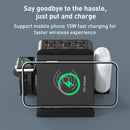 F8 6 in 1 80W Type-C / USB-C Interface Multifunctional Wireless Charging Dock(Black)