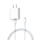 Original Xiaomi 20W MFi Certification USB-C / Type-C Charger with 8 Pin Cable, US Plug (White)