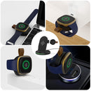 W-02C Magnetic Vertical 3 In 1 Wireless Charger,US Plug (Black)