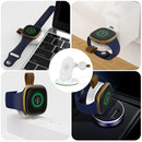 W-02C Magnetic Vertical 3 In 1 Wireless Charger,US Plug (White)