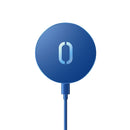 JOYROOM JR-A28 15W Ultra-thin Magsafe Magnetic Fast Charging Wireless Charger for iPhone 12 Series(Blue)