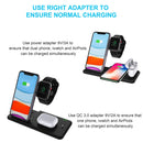 Q20 4 In 1 Wireless Charger Charging Holder Stand Station For iPhone / Apple Watch / AirPods, Support Dual Phones Charging (White)