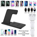 Q20 4 In 1 Wireless Charger Charging Holder Stand Station For iPhone / Apple Watch / AirPods, Support Dual Phones Charging (White)