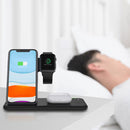 Q20 4 In 1 Wireless Charger Charging Holder Stand Station For iPhone / Apple Watch / AirPods, Support Dual Phones Charging (White)
