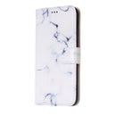 For iPhone X / XS White Marble Pattern Horizontal Flip Leather Case with Holder & Card Slots & Wallet
