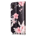 For iPhone X / XS Azalea Pattern Horizontal Flip Leather Case with Holder & Card Slots & Wallet