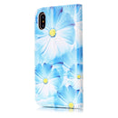 For iPhone X / XS Orchid Pattern Horizontal Flip Leather Case with Holder & Card Slots & Wallet