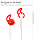 Wireless Bluetooth Earphone Silicone Ear Caps Earpads for Apple AirPods(White)