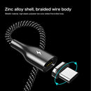 REMAX RC-158m 3A USB to Micro USB Interface Charging + Transmission Magnetic Attraction Polyester Two-color Braided Data Cable, Cable Length: 1m (Red)