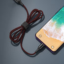 REMAX RC-158m 3A USB to Micro USB Interface Charging + Transmission Magnetic Attraction Polyester Two-color Braided Data Cable, Cable Length: 1m (Red)