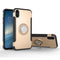 For iPhone X / XS Magnetic 360 Degree Rotation Ring Armor Protective Case(Gold)