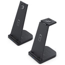 10W 3 in 1 QC 3.0 Vertical Multi-function Wireless Charger with Stand Function, Suitable for Mobile Phones / Apple Watch / AirPods (Black)