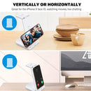 10W 3 in 1 QC 3.0 Vertical Multi-function Wireless Charger with Stand Function, Suitable for Mobile Phones / Apple Watch / AirPods (Black)
