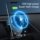 JOYROOM JR-ZS212 Blue Whale Car Air Outlet Wireless Charging Mobile Phone Gravity Bracket Holder(Dark Gray)