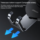 JOYROOM JR-ZS212 Blue Whale Car Air Outlet Wireless Charging Mobile Phone Gravity Bracket Holder(Dark Gray)
